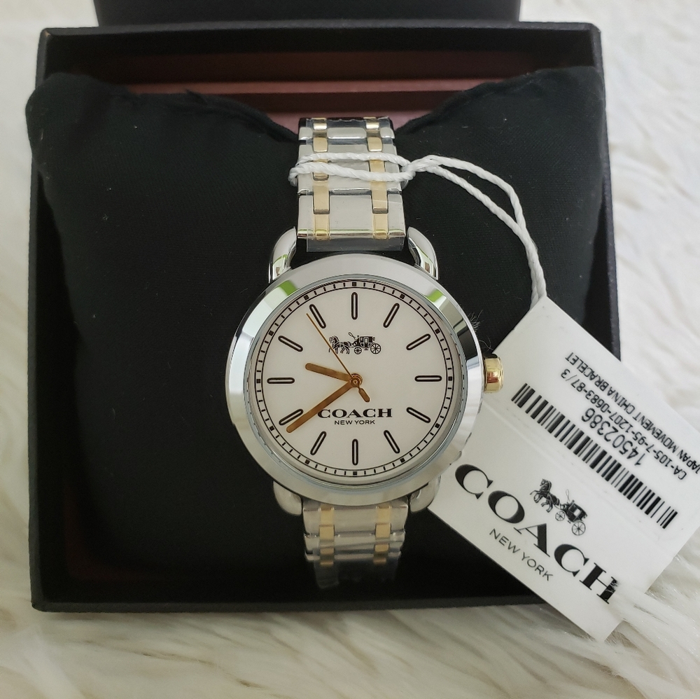 Authenthic two tone coach watch